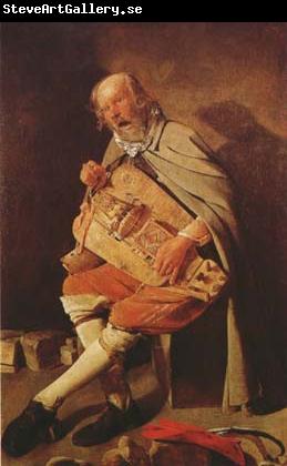 Georges de La Tour Hurdy-Gurdy Player (mk08)